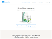 Tablet Screenshot of detoxikacia.sk